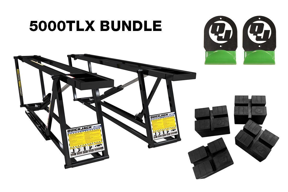 QuickJack 5000TLX 5,000 lb capacty car lift bundle package